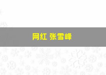 网红 张雪峰